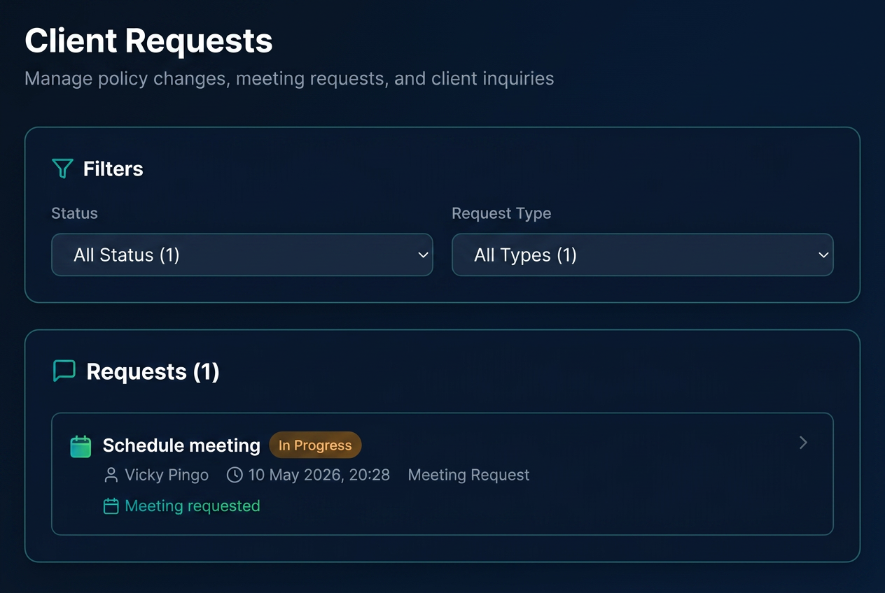 Client requests preview